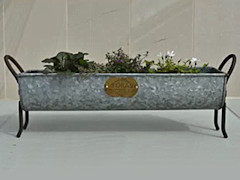 planter - galvanised