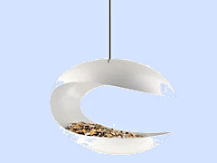 feeder - hanging, white