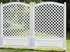 trellis plastic white